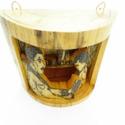 Father/Son - Grandfather/Grandson Wood Diorama Wall Art - thumbnail 3