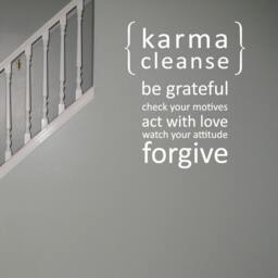 Karma Cleanse 01 Vinyl Wall Quote Decal - Wd0131 - thumbnail 1