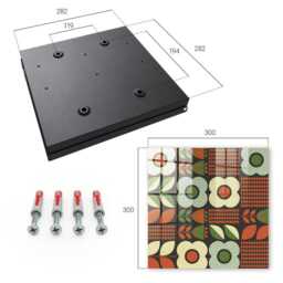 Cheerful Flowers Key Cabinet For Home, Red Box Wall, Geometric Backgrounds & Patterns, Lovers Of Floral Patterns - thumbnail 4