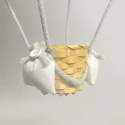 Grey Star Themed Hot Air Balloon Nursery Light Shade - thumbnail 3