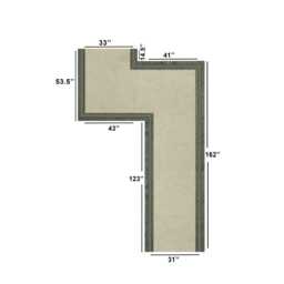 Handmade Block Printed Cotton Runner Rug - Boho Kilim Carpet - thumbnail 4