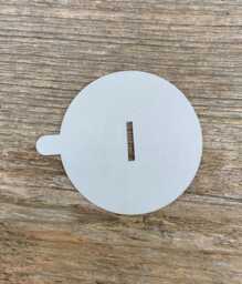 Gray Paper Candle Dust Cover With Wooden Wick Slot - thumbnail 1