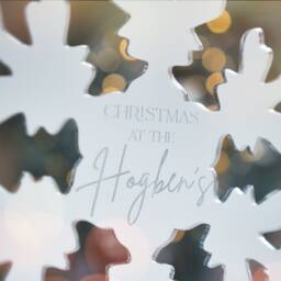 Personalised Christmas Tree Topper Ideas Personalized Family Decorations Snowflake For - thumbnail 2