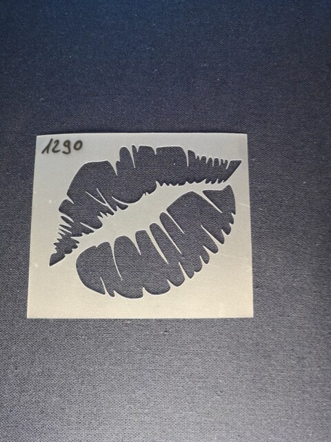 Lip Stencil, Flexible, Reusable, 125Micron, Wall Decor, Home Decor, Furniture Painting, Card Making, Craft Stencil From Bitofeverythingbyb