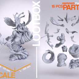 Revali - Zelda 3D Printed Figure 110 Scale - thumbnail 2