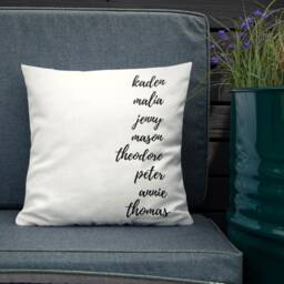 Family Names Throw Pillows - Personalized Name Cushion Covers Custom Pillowcases Mom Birthday Gift Mother's Day Gifts For Grandma - thumbnail 4