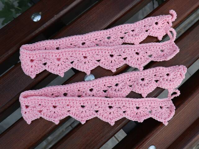 Pink Curtain Tie Backs, Girl's Room Decor - image 1