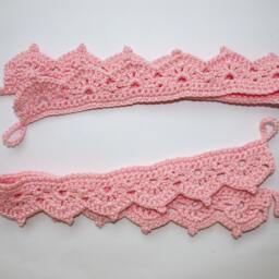 Pink Curtain Tie Backs, Girl's Room Decor - thumbnail 3