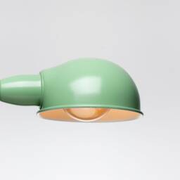 Folke Wall Sconce - Green On/Off Switch & Plug-In Option Retro Loft Industrial Minimalist Lamp - thumbnail 3