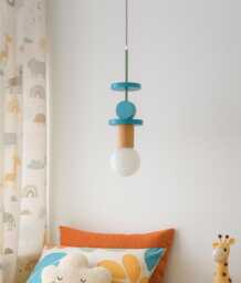 Cute Lamp Shade For Wooden Nursery Decor, Charming Hanging Playful Kids' Room Decor - thumbnail 1