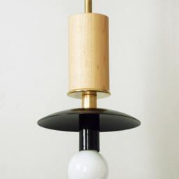 Gold Black Pendant Candelabra Lamp Modern Ceiling Lighting Mid Century Wood Hanging Brass Kitchen Light - thumbnail 4