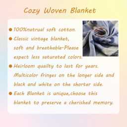 Custom Grandma Blanket, Personalized Woven Blanket For Grandmother, Nana Throw, Grandma Floral Blanket, Gift Grandma, Christmas Gift - thumbnail 4