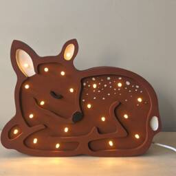 Handmade Wooden Deer Night Light - Led Lamp - thumbnail 2