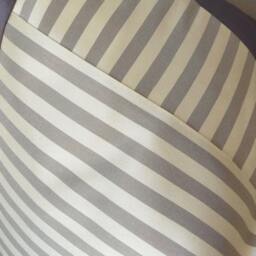 Gray Striped Silk Pillow Cover - Panel Glossy Mink Pinstripe Toss Pillows - thumbnail 4