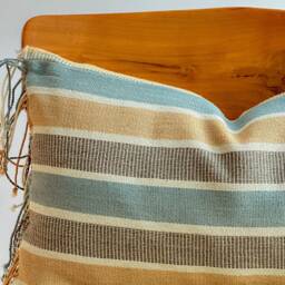 Hand Woven Natural Fiber Lumbar Pillow Cover - thumbnail 2