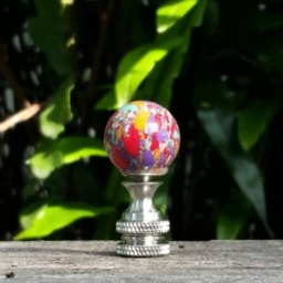 Small Colorful Lamp Finial, Kids Room - thumbnail 2