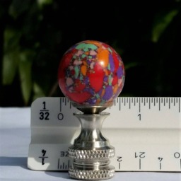 Small Colorful Lamp Finial, Kids Room - thumbnail 3