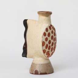 Sculptural Vase - B/Kodomari Ryo /Contemporary Geometric Primitivism Ceramic Art Sculpture - thumbnail 2