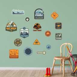 Jurassic Chaos Theory Wall Sticker - Icons Set Art - thumbnail 2