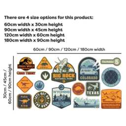 Jurassic Chaos Theory Wall Sticker - Icons Set Art - thumbnail 3