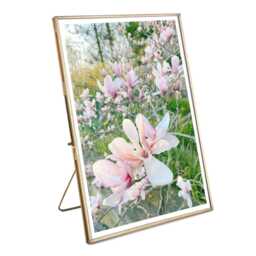 Brass Antique Finish Photo Frame 8x10 Recycled Glass Portrait Frame