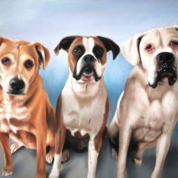 Realistic Dog Portrait Hand Painted From Photo, Custom Pastel Pet Portrait, Parent Gift, Memorial - thumbnail 2
