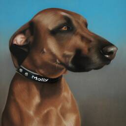 Realistic Dog Portrait Hand Painted From Photo, Custom Pastel Pet Portrait, Parent Gift, Memorial - thumbnail 3