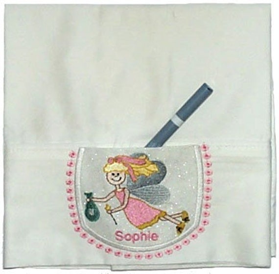 Keepsake Toothfairy Pillowcase Embroidered & Personalized