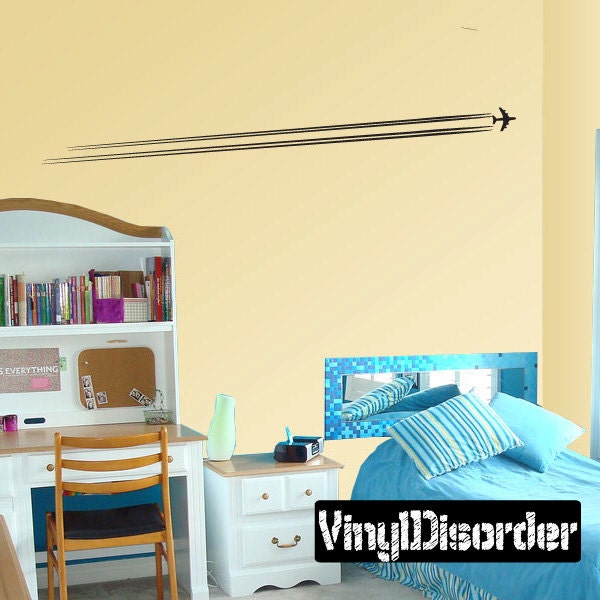 Airplane Vinyl Wall Decal Or Car Sticker - Mvd012Et - image 1