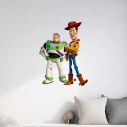 Buzz Lightyear & Woody Character Pose Wall Decal Toy Story Nursery Decor - thumbnail 3