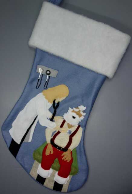 "Doctor Christmas Stocking""Santa Claus, M.d." - image 1