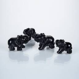 Elephant Obsidian Crystal Figurines, Rooms Decor Figurines, Popular Figurines, Hand Engraving Figurines, Delicate Figurines - thumbnail 4