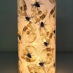Gothic Halloween Decoration, Decor Luminary Lamp, Creepy Party Centerpiece, Home Decor, Horror - thumbnail 2