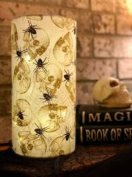 Gothic Halloween Decoration, Decor Luminary Lamp, Creepy Party Centerpiece, Home Decor, Horror - thumbnail 1