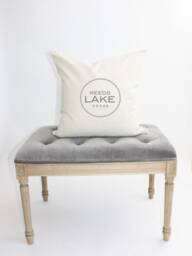My Lakes Pillow - 18 X 18, Home Decor, Cushion, Throw Pillow, Gift, Present, Custom Home, House, Boating, Lake Nursery Decor - thumbnail 3
