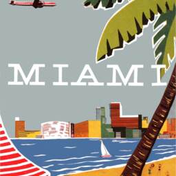 Reprint Of A Vintage Lan Airline Travel Poster To Miami - thumbnail 3