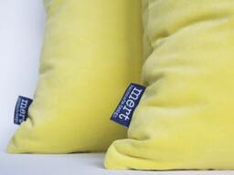 2 Fresh Green Velvet Pillow Covers Decorative Throw Cushion - thumbnail 1
