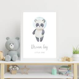 Space Prints, Nursery Rocket Print, Bedroom Decor, Girls Boys Wall Art, Reach For The Stars, Dream Big - thumbnail 3