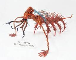 Spikey Monster Freak - Bendable Copper Wire Creature Fun, Unique, Fully Poseable Hand-Made Out Of Recycled & Repurposed Materials