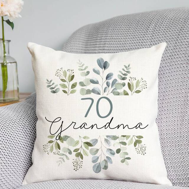 Personalised Birthday Cushion - 18Th, 21st, 30Th, 40Th, 50Th, 60Th, 70Th, 80Th, 90Th, 100Th Gift Special Birthday - image 1