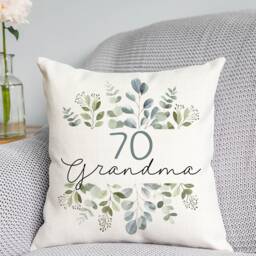 Personalised Birthday Cushion - 18Th, 21st, 30Th, 40Th, 50Th, 60Th, 70Th, 80Th, 90Th, 100Th Gift Special Birthday