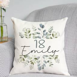 Personalised Birthday Cushion - 18Th, 21st, 30Th, 40Th, 50Th, 60Th, 70Th, 80Th, 90Th, 100Th Gift Special Birthday - thumbnail 2