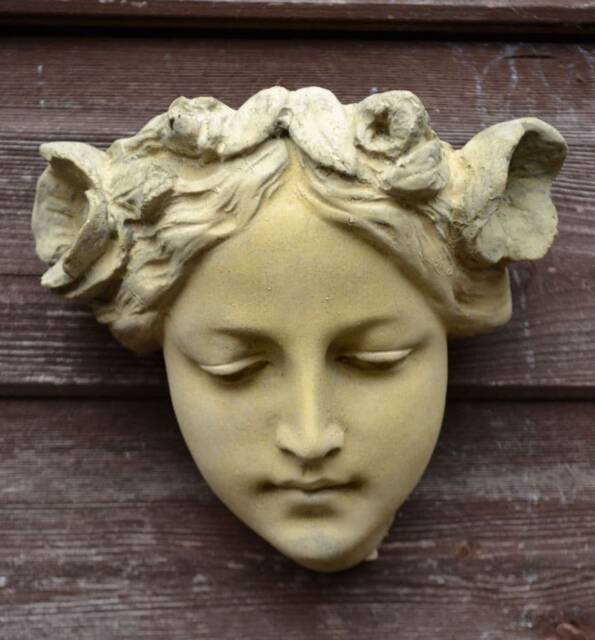 Melody Head Wall Stone Plaque - Art Noveau Inspired - image 1