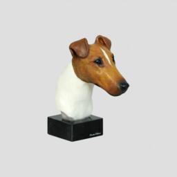 Foxterrier, Dog Marble Statue, Painted, Limited Edition, Make Your Own Artdog - thumbnail 2