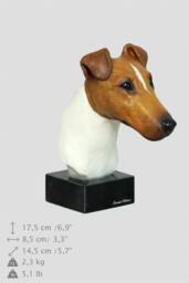 Foxterrier, Dog Marble Statue, Painted, Limited Edition, Make Your Own Artdog
