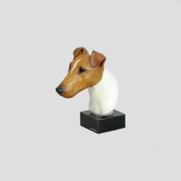 Foxterrier, Dog Marble Statue, Painted, Limited Edition, Make Your Own Artdog - thumbnail 3