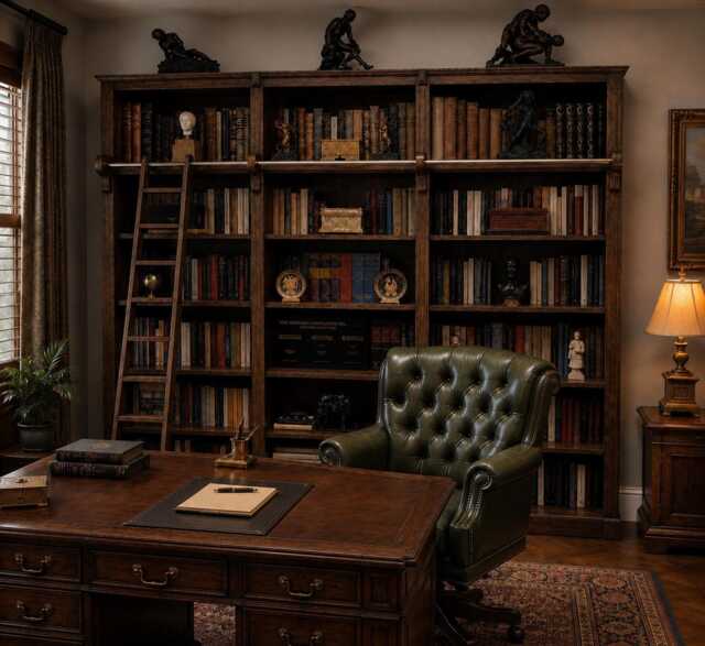"Solid Pine 7Ft X Bookcase, Adjustable Display ""Heavy Duty" - image 1