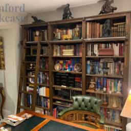 "Solid Pine 7Ft X Bookcase, Adjustable Display ""Heavy Duty" - thumbnail 3