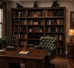 "Solid Pine 7Ft X Bookcase, Adjustable Display ""Heavy Duty" - thumbnail 1