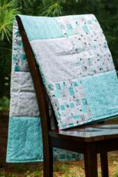 Teal Baby Quilt, Boy Quilt, Girl Baby Shower Gift, Nursery Bedding, New Baby, Teal & Gray, Neutral Gift